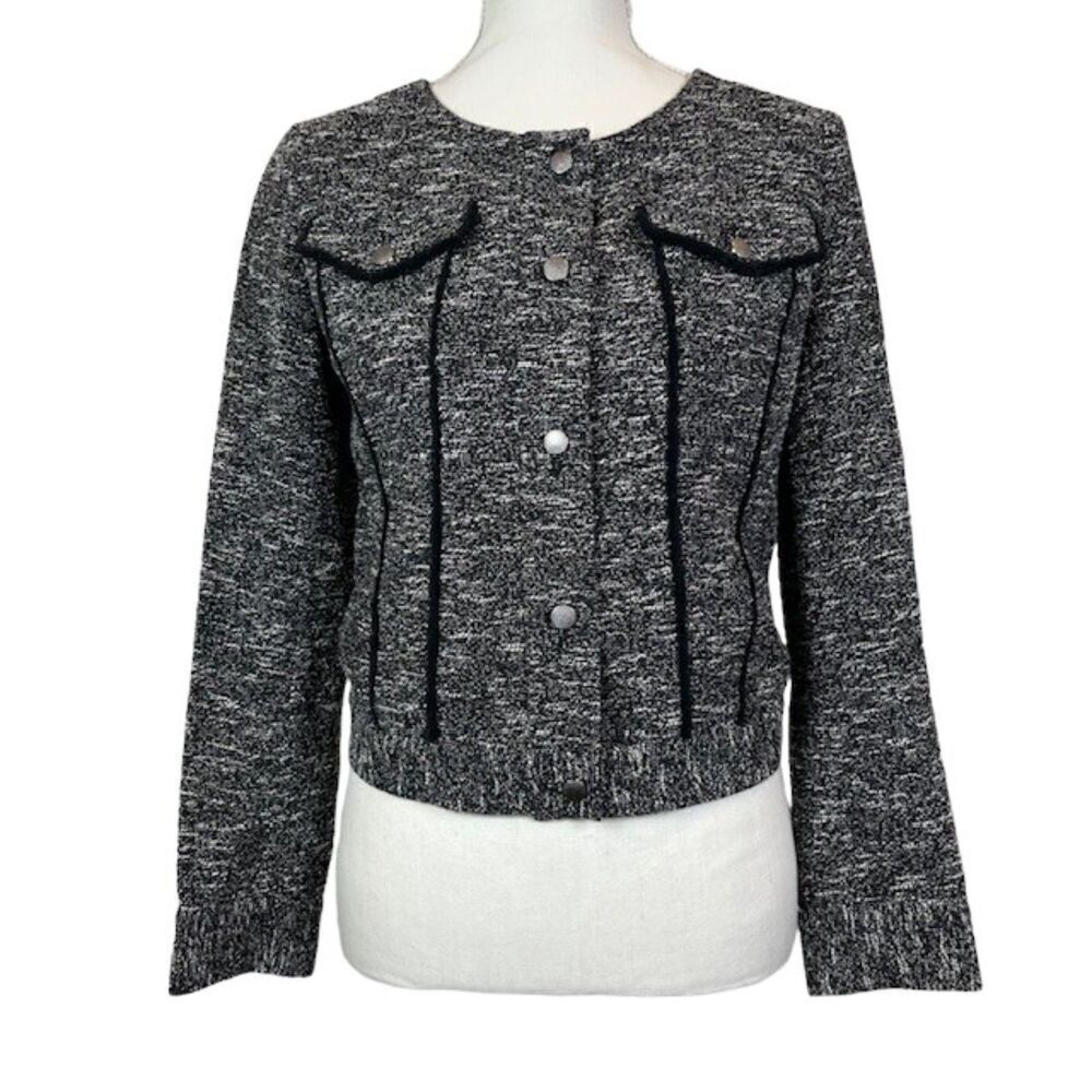 Slate &‎ Willow Tweed Women's Blazer Jacket Black Size XS